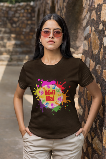 HOLI HAI PREMIUM WOMEN TEE