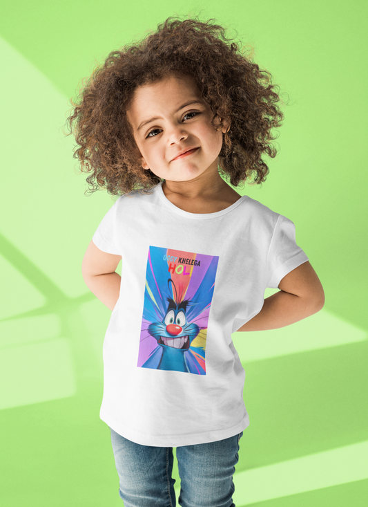 oggy khelega holi tee for oggy lovers kids