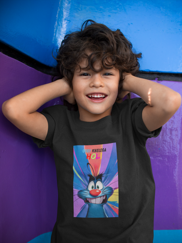 oggy khelega holi tee for oggy lovers kids