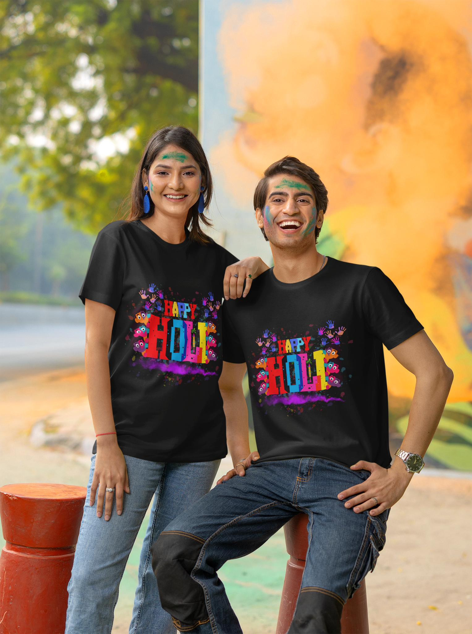 UNISEX HAPPY HOLI STANDARD FESTIVE TEE